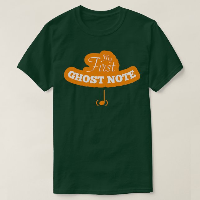 Min första Ghost Note Baby Musician T Shirt (Design framsida)