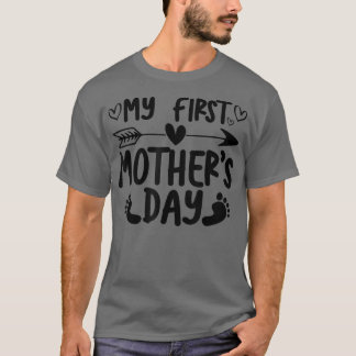Min första Gravid i Mors dag T Shirt