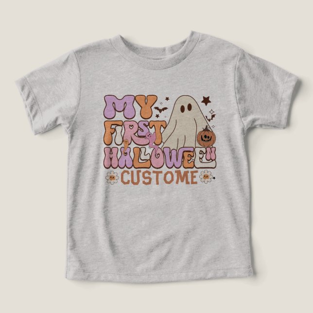 Min första Halloween-anpassningspumpkin Ghost Groo T Shirt (Design Framsida)