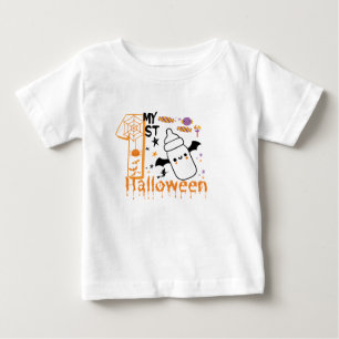 Min första halloween baby-anpassningsbar t shirt