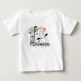 Min första halloween baby-anpassningsbar t shirt