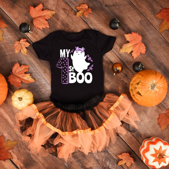 min första halloween boo spöklik spöke t shirt (Skapare uppladdad)