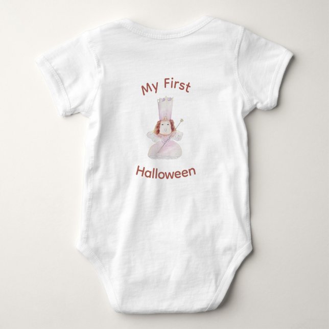 Min första Halloween-Bra Witch Bodykostym T Shirt (Baksida)