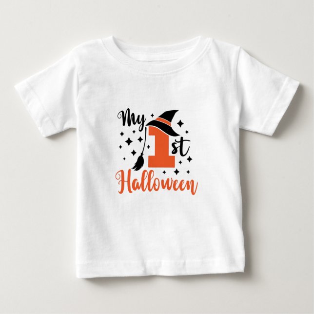 Min första Halloween Cute Baby-talesman T Shirt (Framsida)