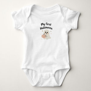 Min första Halloween Cute Ghost med Pumpkin T Shirt