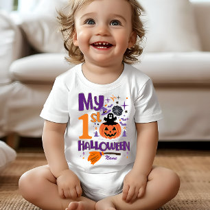 Min första Halloween Cute Pumpkin Funny T Shirt