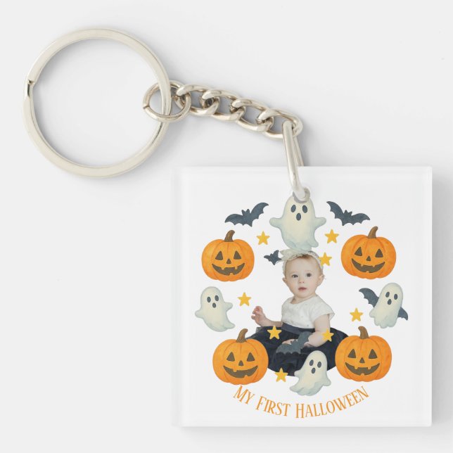 Min första Halloween | Cute Pumpkin och Ghost Wand (Framsidan)