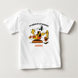 Min första Halloween Excavator-byggfödelsedag T Shirt