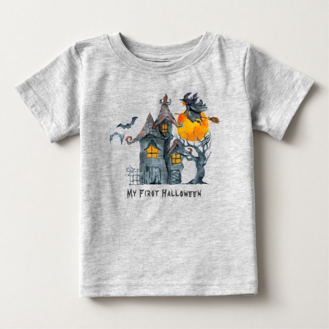 Min första Halloween - hemsökt hus, Fladdermus, Wi T Shirt (Framsida)