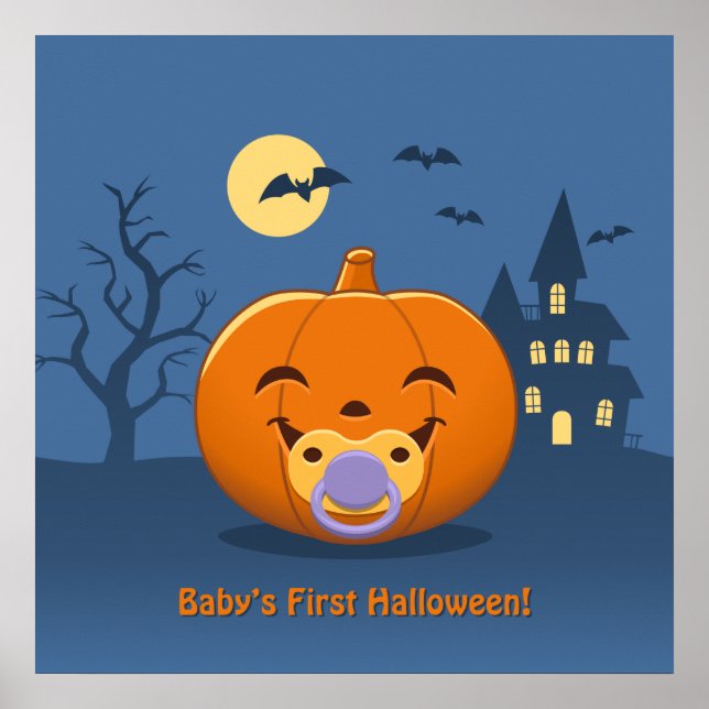 Min Första Halloween Napp Nöt Poster (Framsidan)