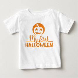 Min första Halloween-Orange Pumpkin T Shirt