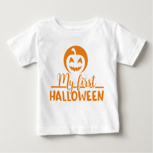 Min första Halloween-Orange Pumpkin T Shirt