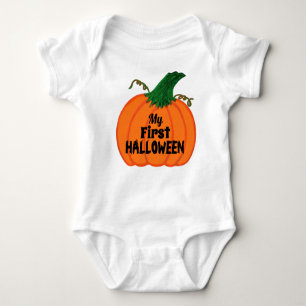 Min första Halloween-Orange Pumpkin T Shirt