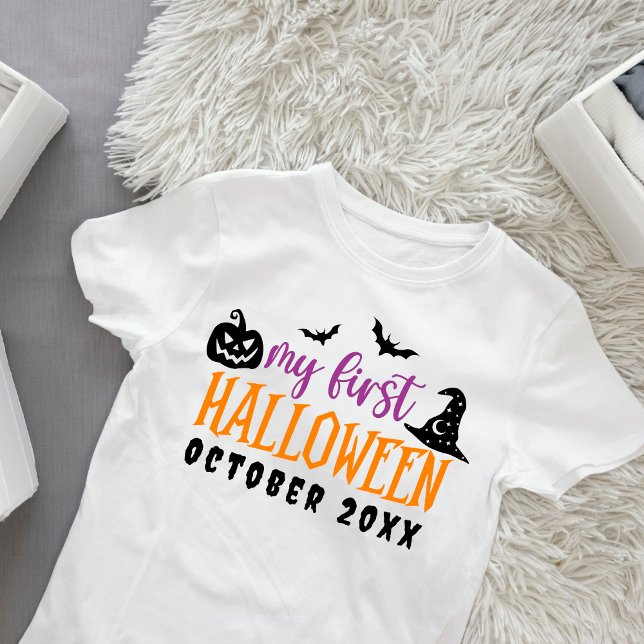Min första Halloween-Personlig för spädbarn T Shirt (Skapare uppladdad)
