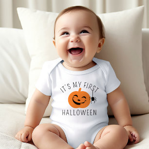 Min första Halloween-pumpa Spindel Baby Pojke T Shirt