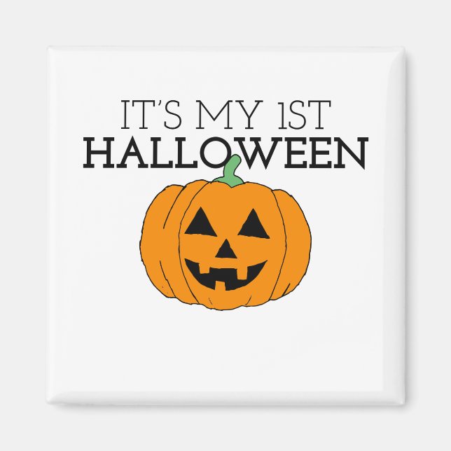 Min första Halloween-pumpkin Magnet (Framsidan)