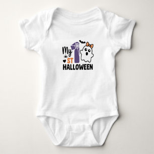 Min första Halloween söta flicka spöke baby T Shirt