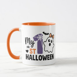Min första Halloween söta lilla spök bebis Mugg