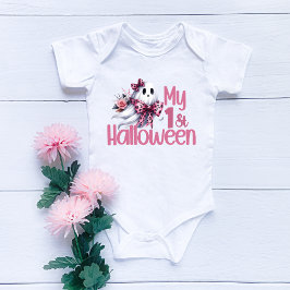 Min första Halloween söta outfit rolig bebis flick T Shirt