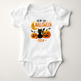 Min första Halloween Svart Katt Pumpa  T Shirt