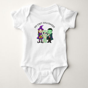 Min första Halloween Witch, Mummy och Vampire T Shirt