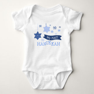 Min första Hanukkah Baby Bodykostym T Shirt