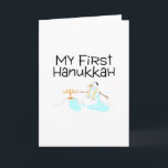 Min första Hanukkah (Snögubbe) Helgkort<br><div class="desc">Min första Hanukkah (Snögubbe)</div>