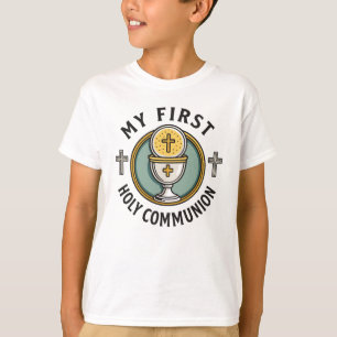 Min första Heliga-förening Eucharist, första krist T Shirt