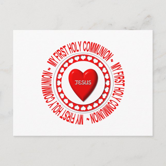 Min första Heliga-förening Vykort (Framsida)