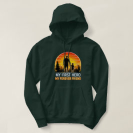 Min första hjälte för alltid vän hoodie
