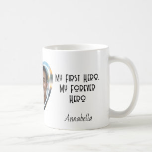 Min första hjälte I Anpassningsbar hjärtformade Ph Kaffemugg