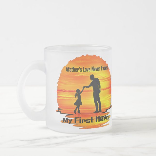 Min Första Hjälte Pappa Mugg (Vänster)