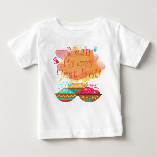 MIN FÖRSTA HOLI BABY BODYSUIT T SHIRT
