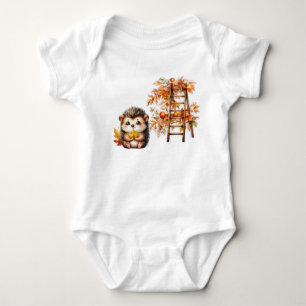 Min första höstoutfit Söt Igelkott Bodysuit T Shirt