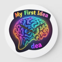 Min första idé - Kreativ och inspirationsdesign Stor Klocka