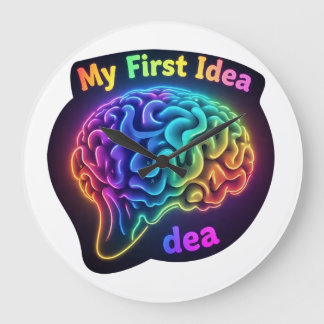 Min första idé - Kreativ och inspirationsdesign Stor Klocka