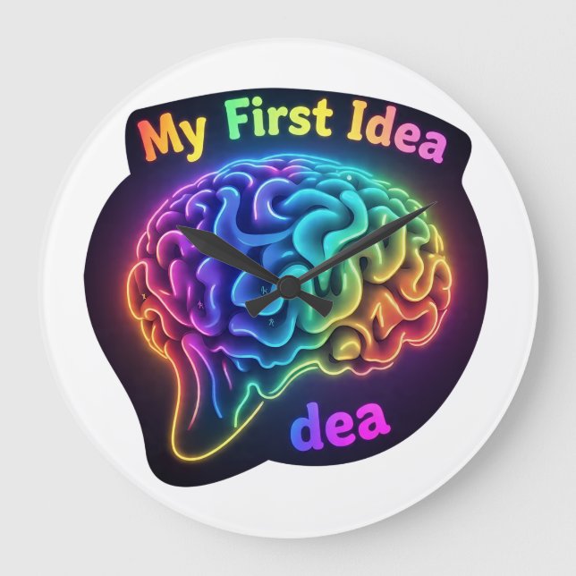 Min första idé - Kreativ och inspirationsdesign Stor Klocka (Framsida)