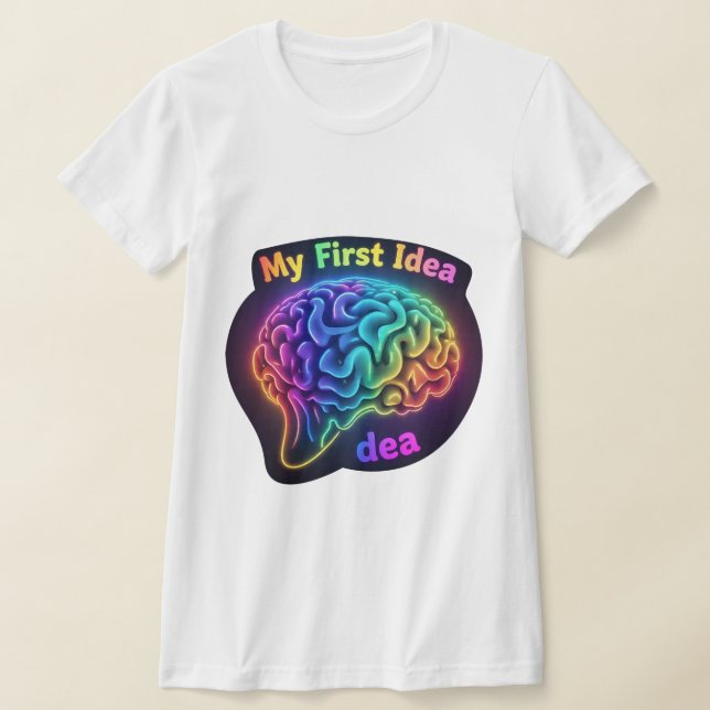 Min första idé - Kreativ och inspirationsdesign T Shirt (Laydown)