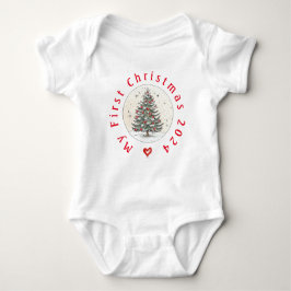 Min första jul 2024, Unisex Baby Gift, Julafton T Shirt