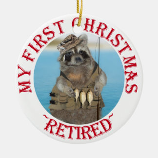 Min första jul är slut julgransprydnad keramik