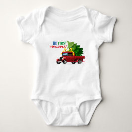 Min första jul Baby Bodykostym T Shirt