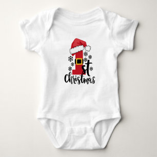 Min första jul Baby Bodykostym T Shirt