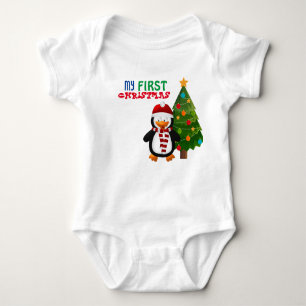 Min första jul Baby Bodykostym T Shirt