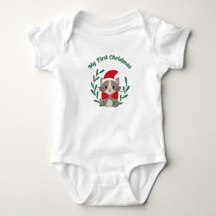 Min första jul Baby Bodykostym T Shirt
