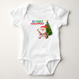 Min första jul Baby Bodykostym T Shirt