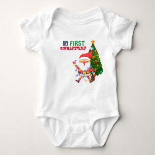 Min första jul Baby Bodykostym T Shirt