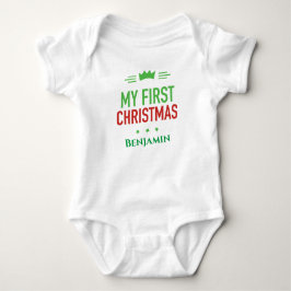 Min första jul Baby Bodykostym T Shirt