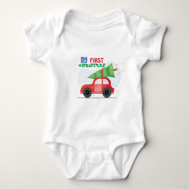 Min första jul Baby Bodykostym T Shirt