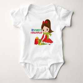 Min första jul Baby Bodykostym T Shirt