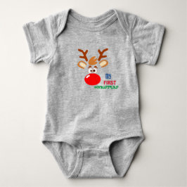 Min första jul Baby Bodykostym T Shirt
